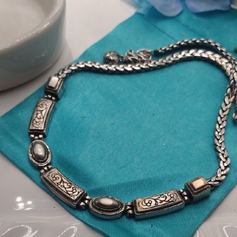 Brighton Silver Necklace with Intricate Detailing